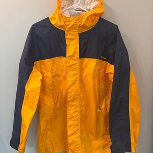 L.L. Bean Bright Yellow Outdoor Rain Jacket